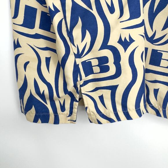 VTG Johnny Blaze Mens Button Up Shirt XL Flame Logo Spell Out Y2K Rap Streetwear - Picture 7 of 12